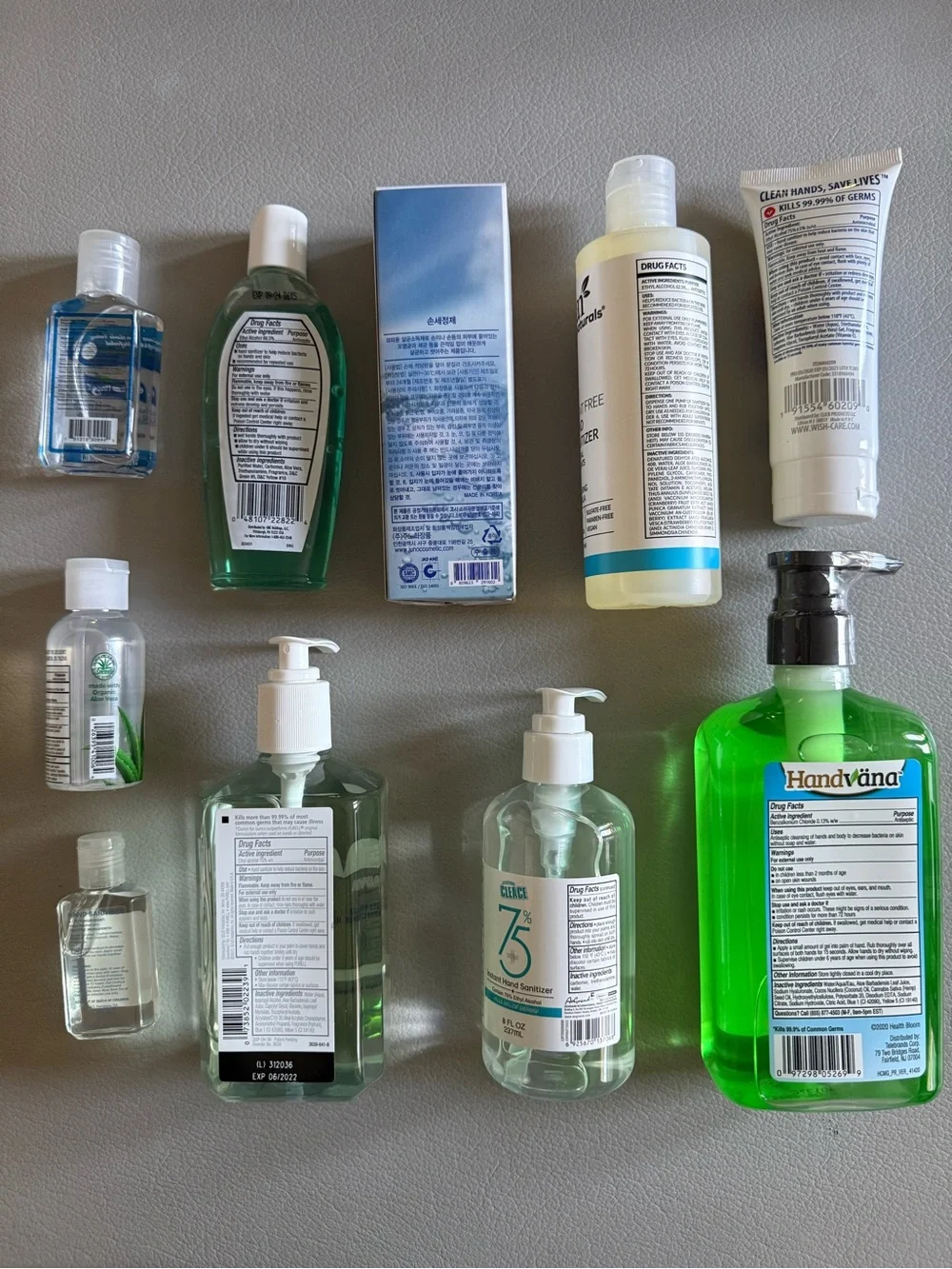 Habs Sanitizer Gel Variety | 10 Bottles | NEW
